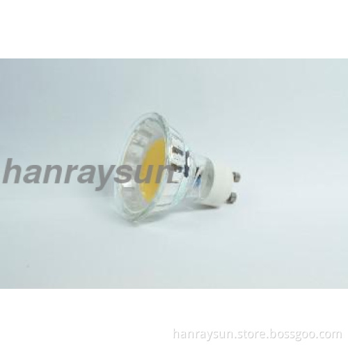 7W LED energy saving COB light, glass cup